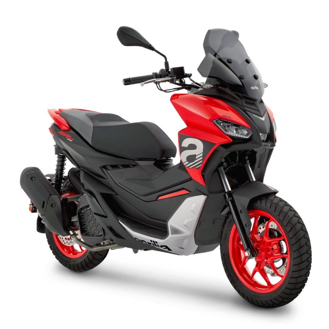 รถมอเตอร์ไซด์ Aprilia SR GT 200 Sport Red Race Way