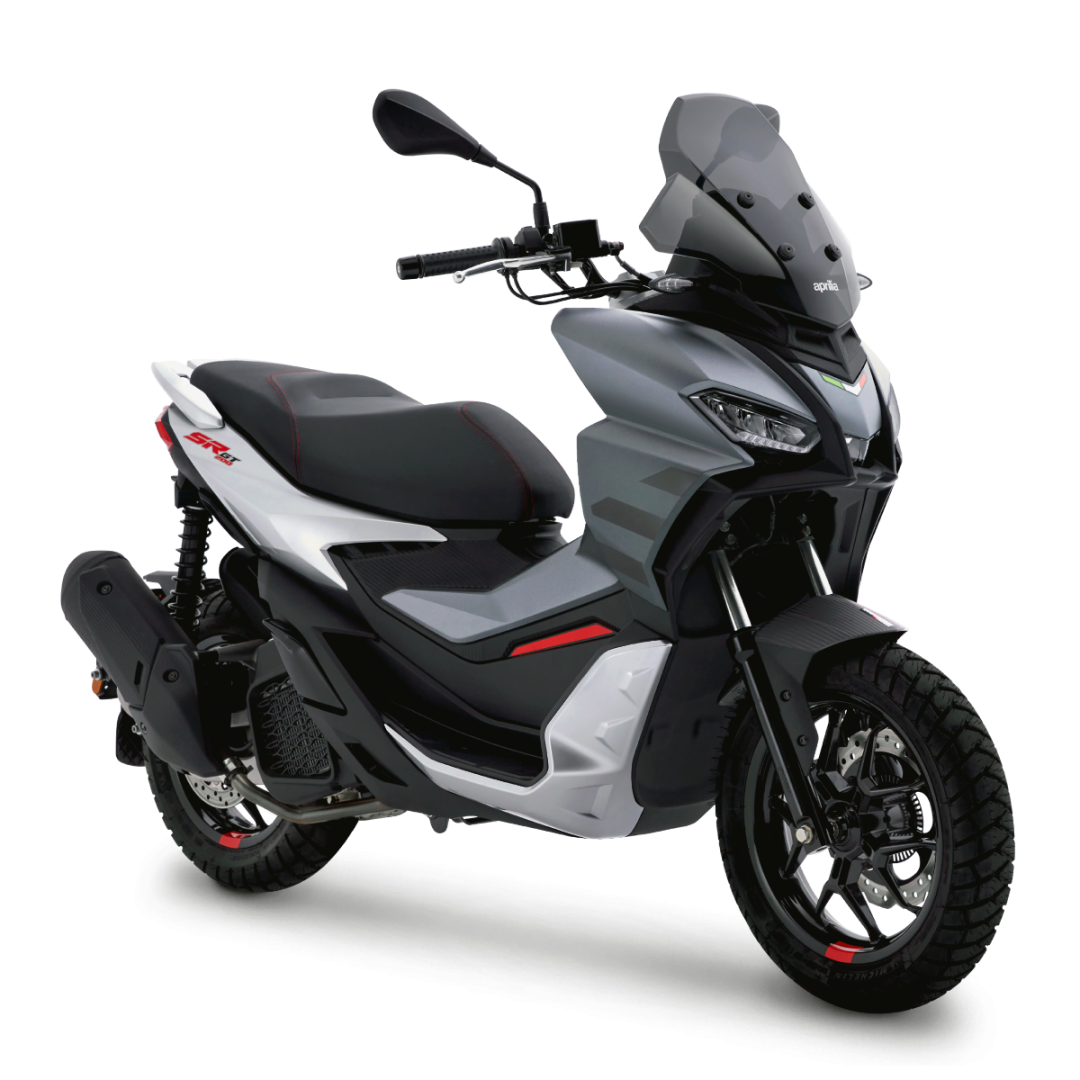 รถมอเตอร์ไซด์ Aprilia SR GT 200 Street Grey